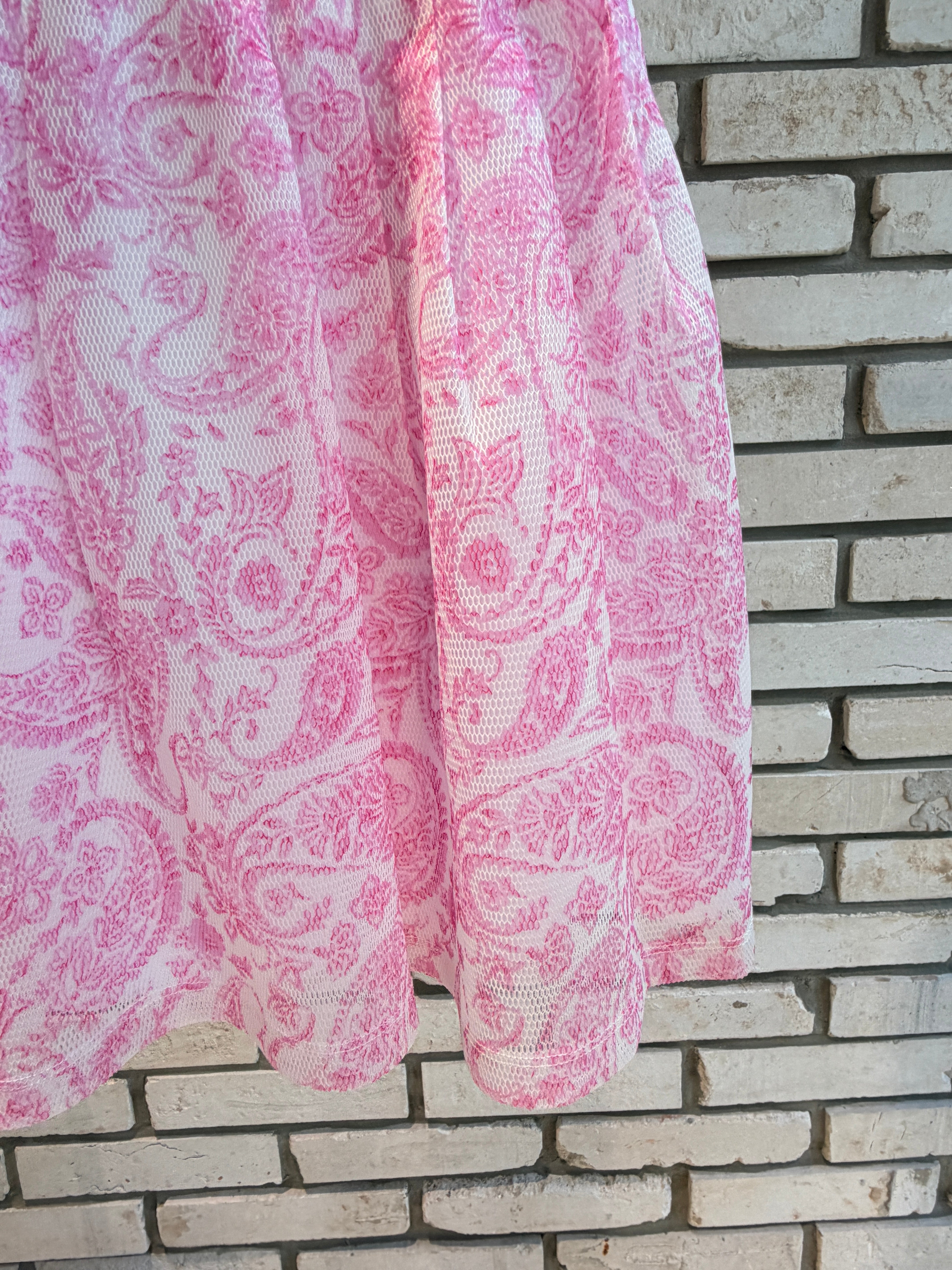 WOMEN PAISLEY FLARE SKIRT
