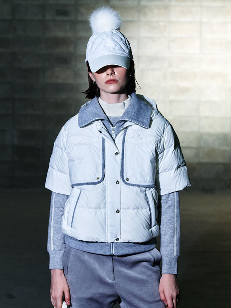 WOMEN WI SHORT SLEEVE DOWN JACKET