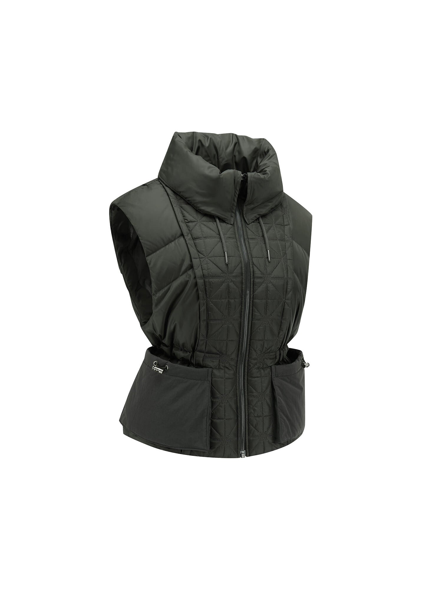 WOMEN WI HIGH NECK DOWN VEST