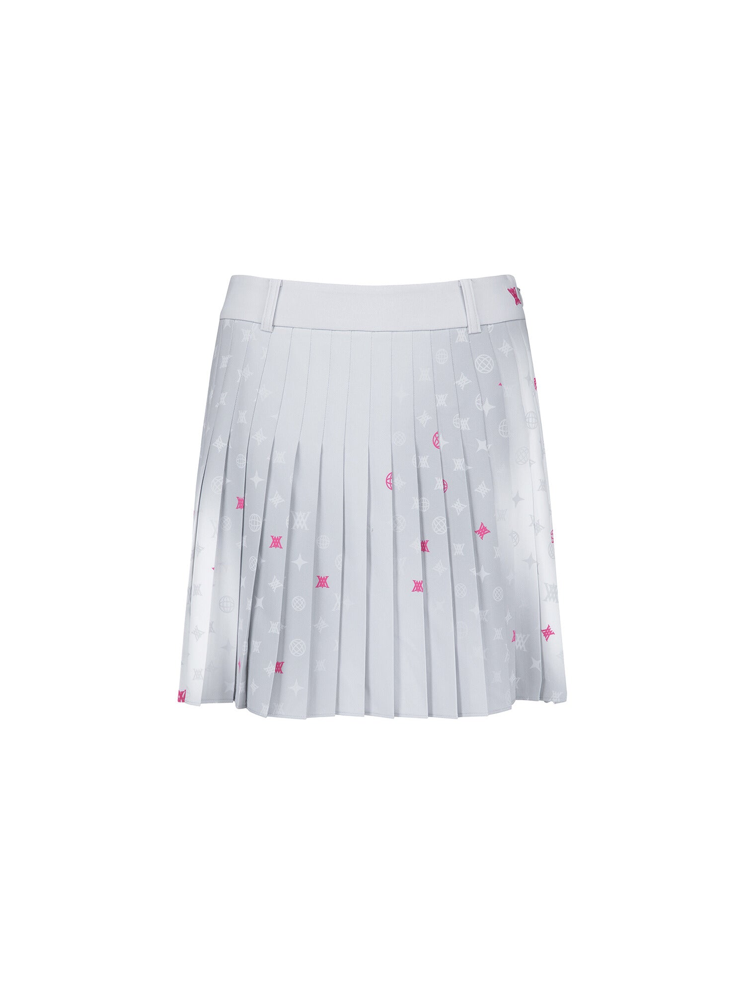 WOMEN SM GRADATION PATTERN PLEATED SKIRT