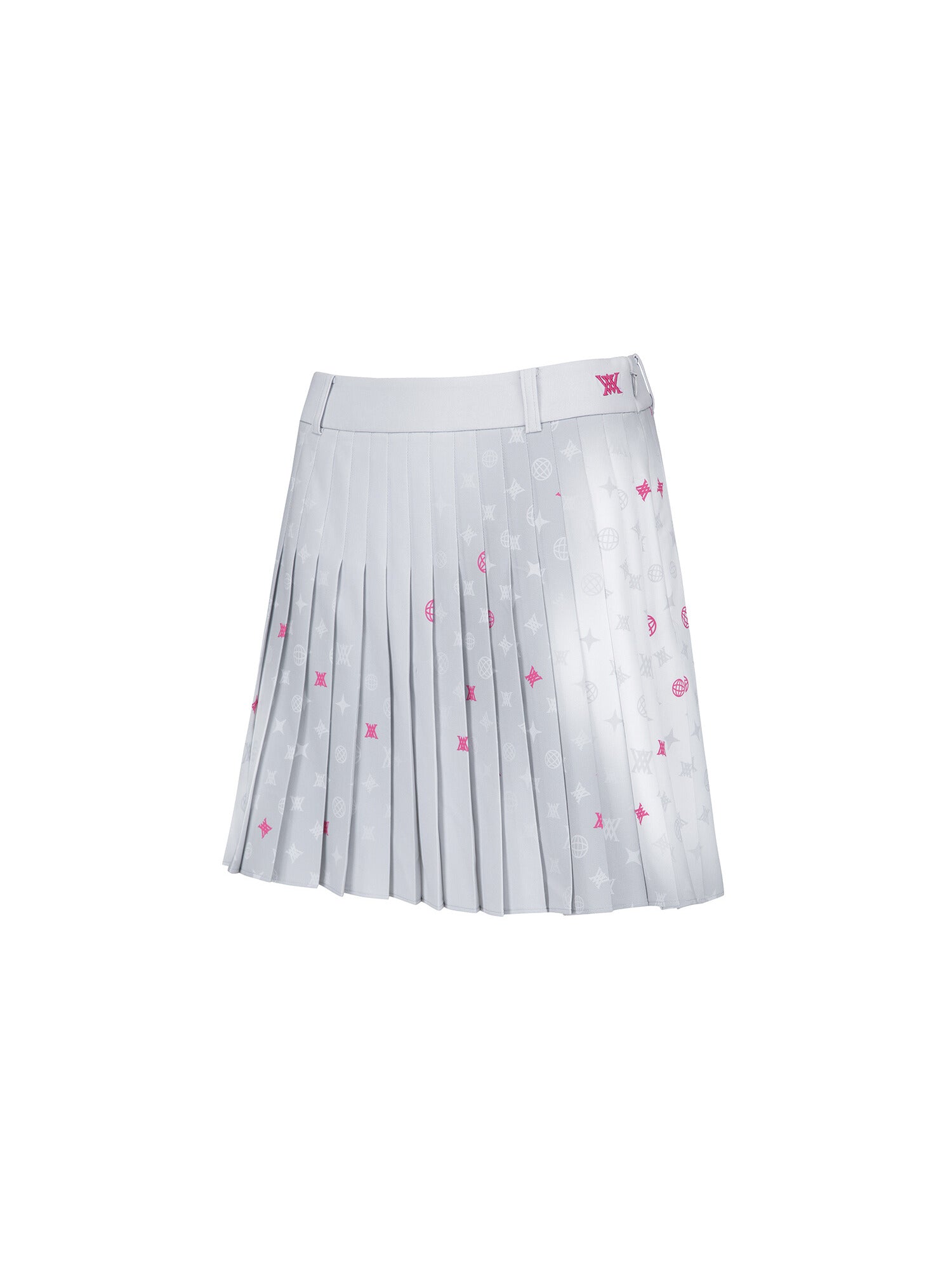 WOMEN SM GRADATION PATTERN PLEATED SKIRT