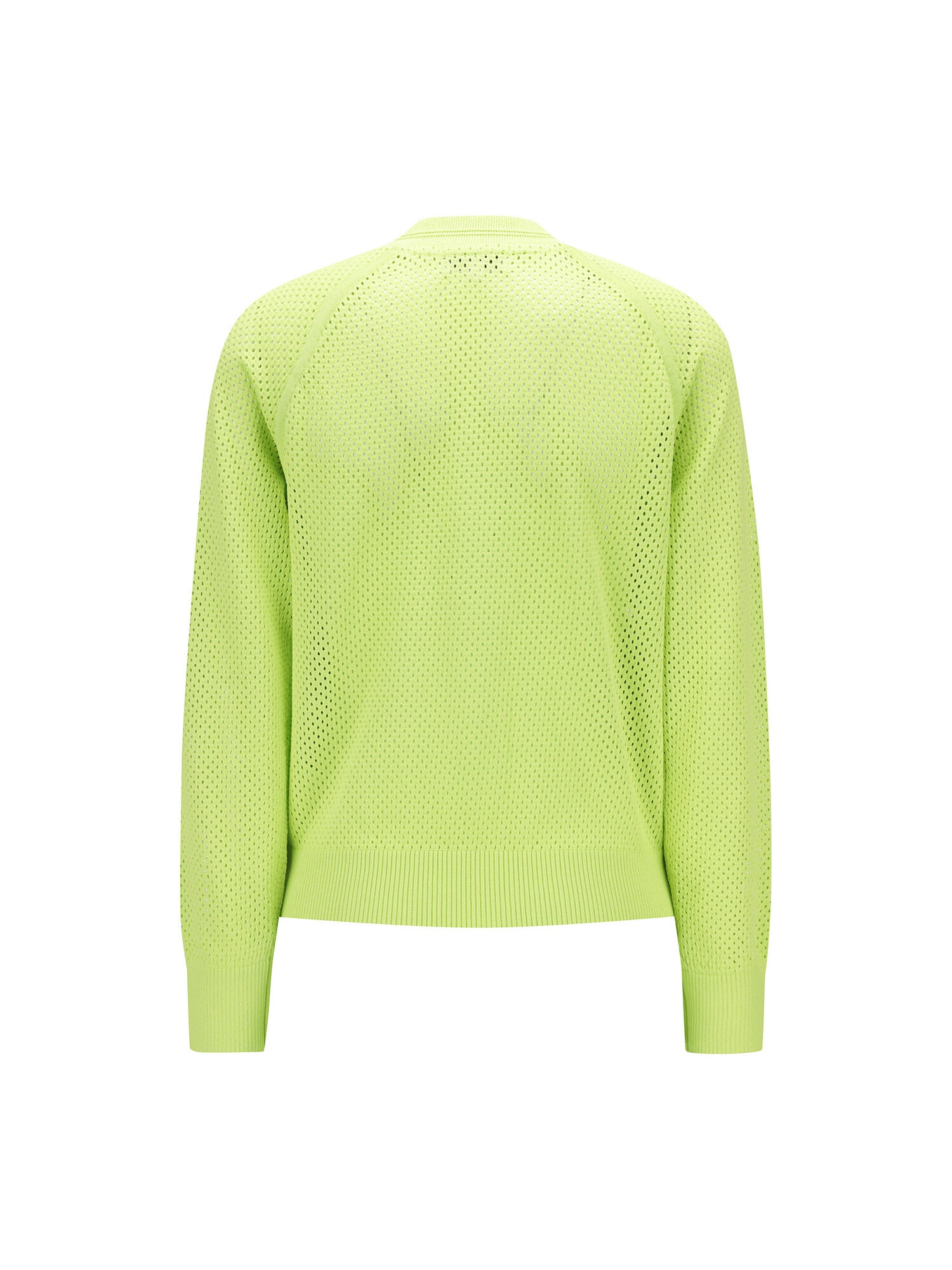 WOMEN MESH ZIP-UP CARDIGAN