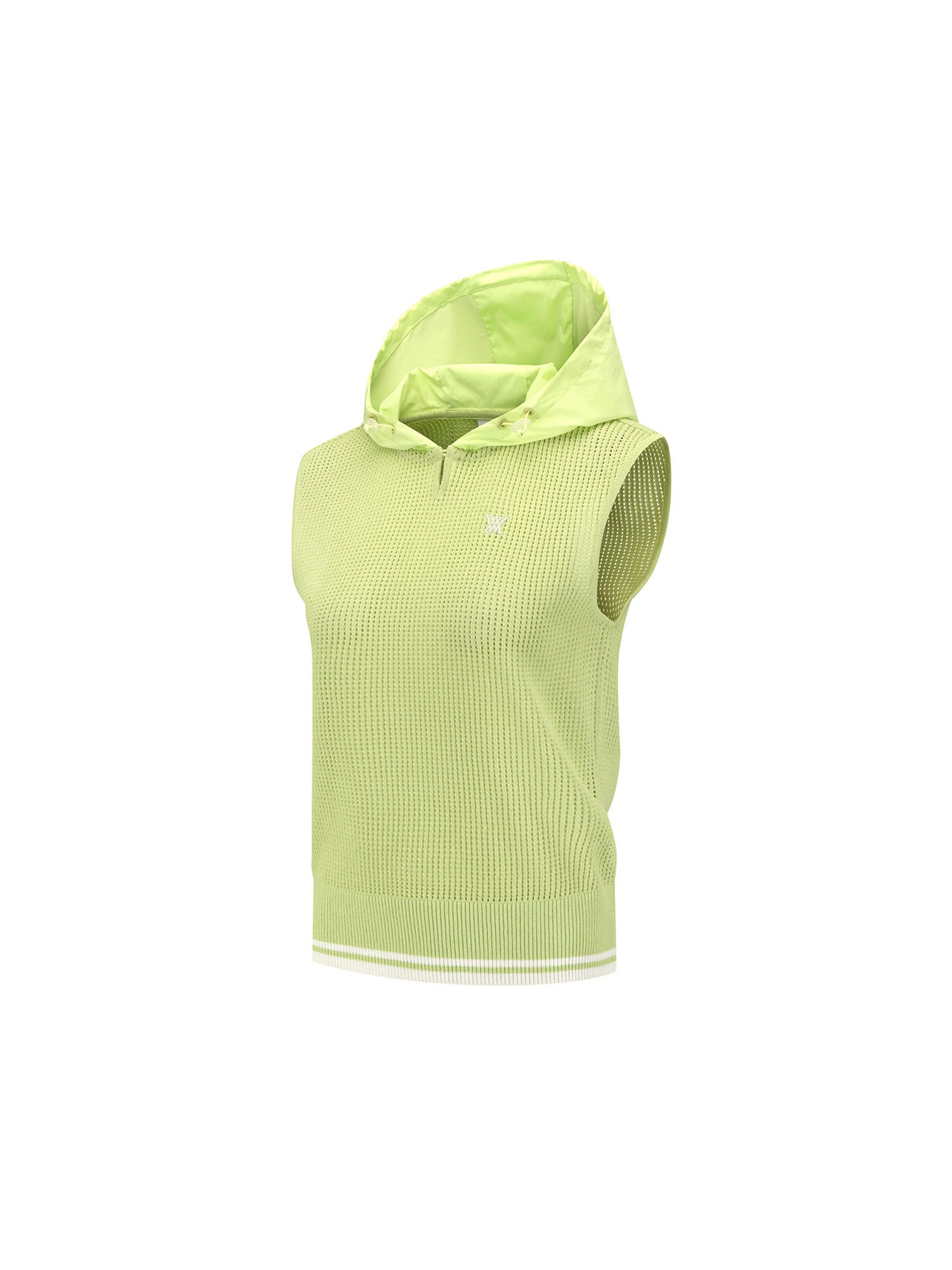 WOMEN HOODED KNIT VEST