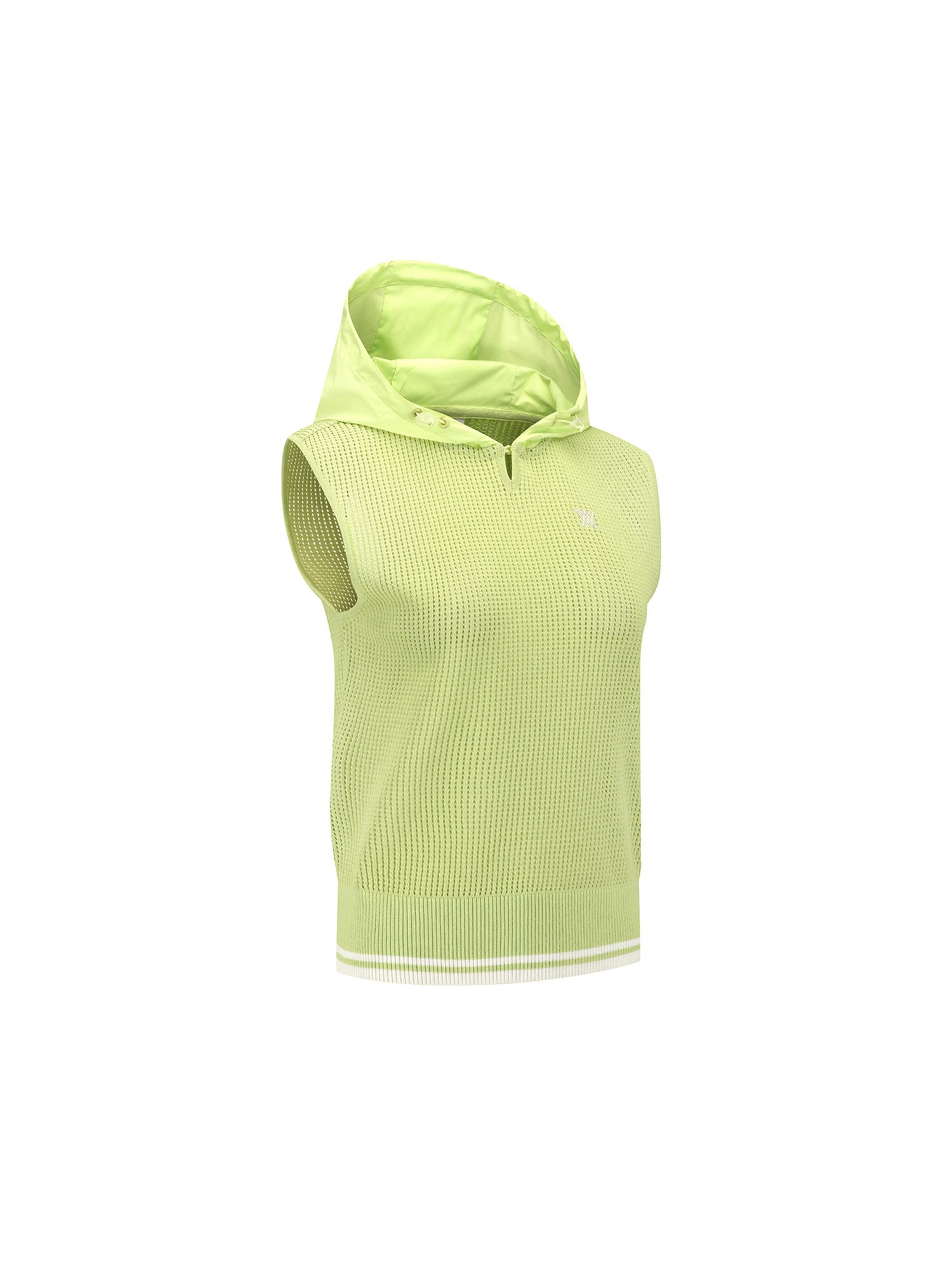 WOMEN HOODED KNIT VEST