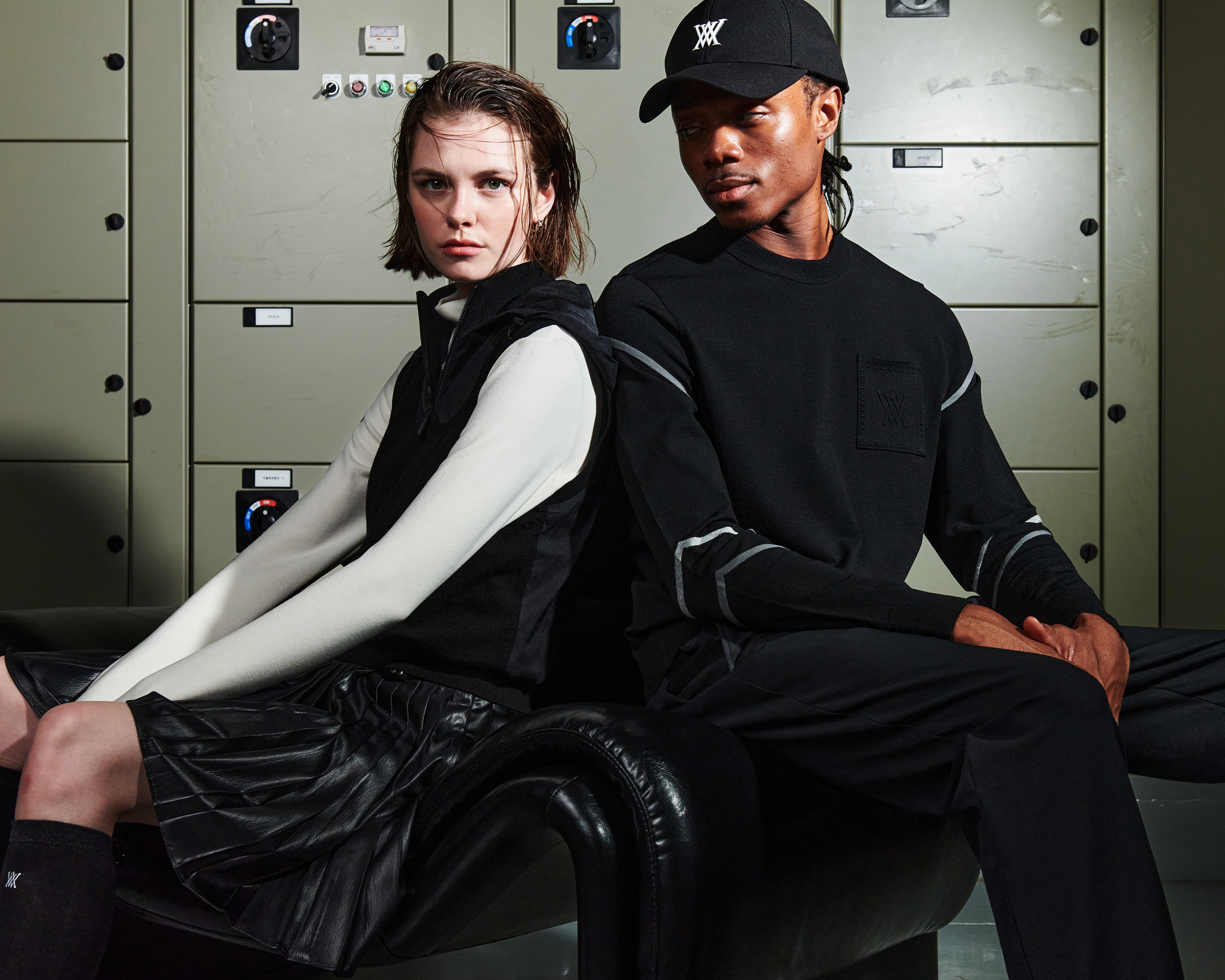 ANEW GOLF アニューゴルフ カーディガン ニット レディース ロゴ S