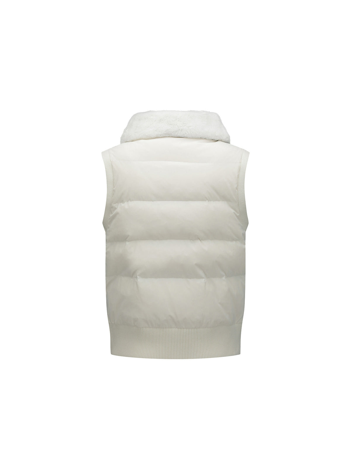 WOMEN WI WIDE COLLAR DOWN VEST