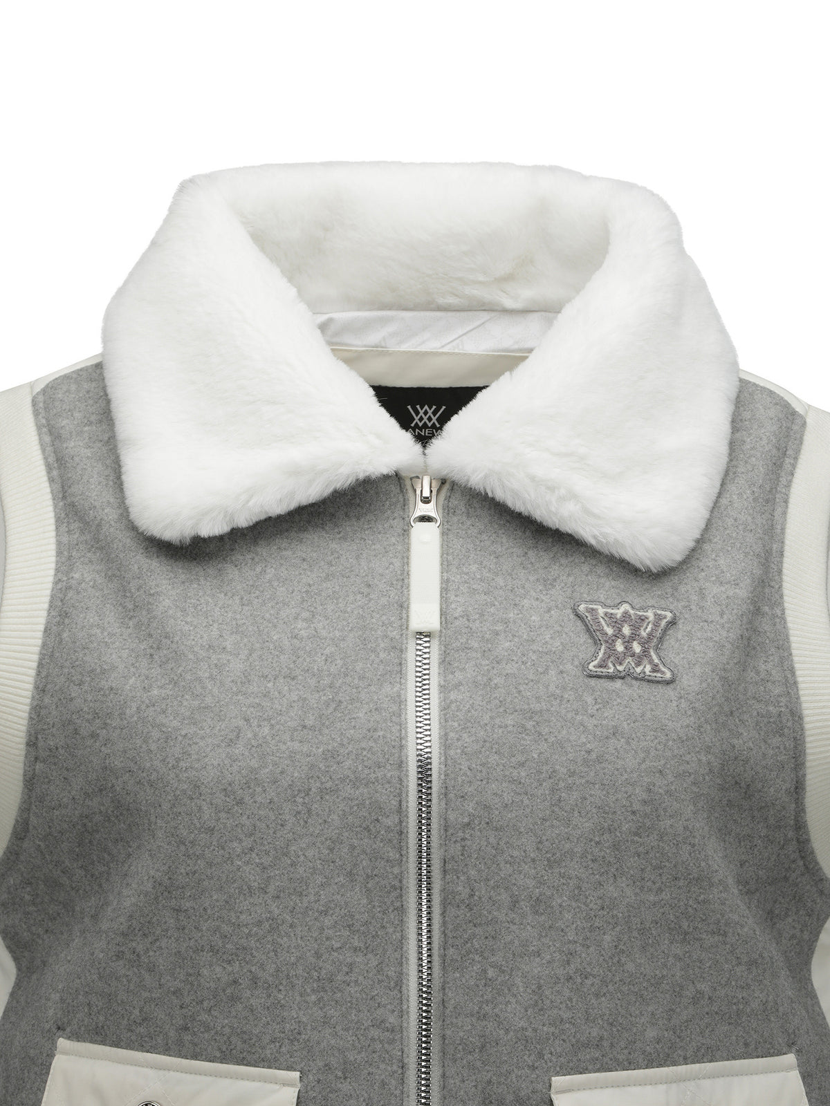 WOMEN WI WIDE COLLAR DOWN VEST