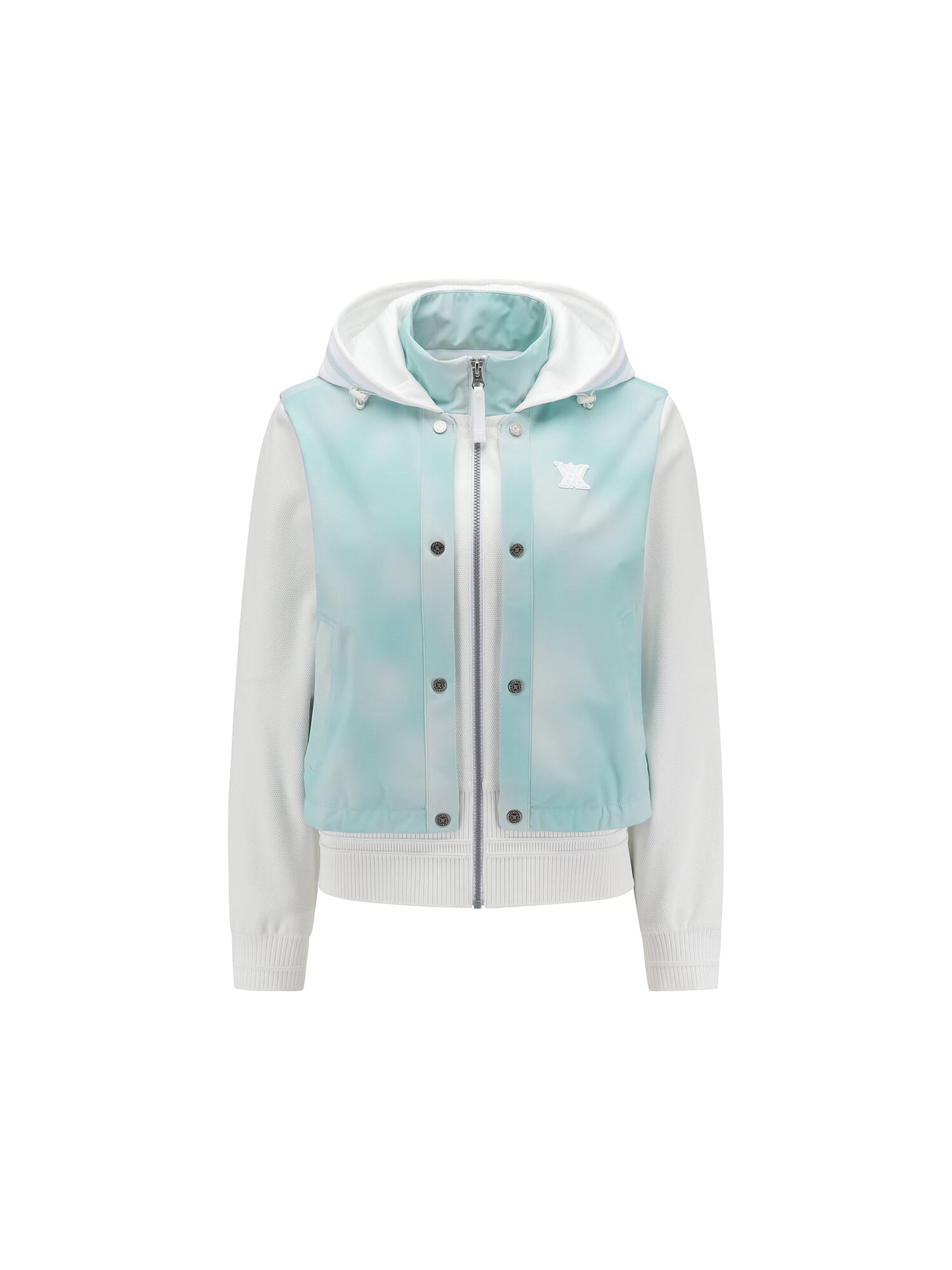 WOMEN FA GRADATION PATTERN HOODED JACKET