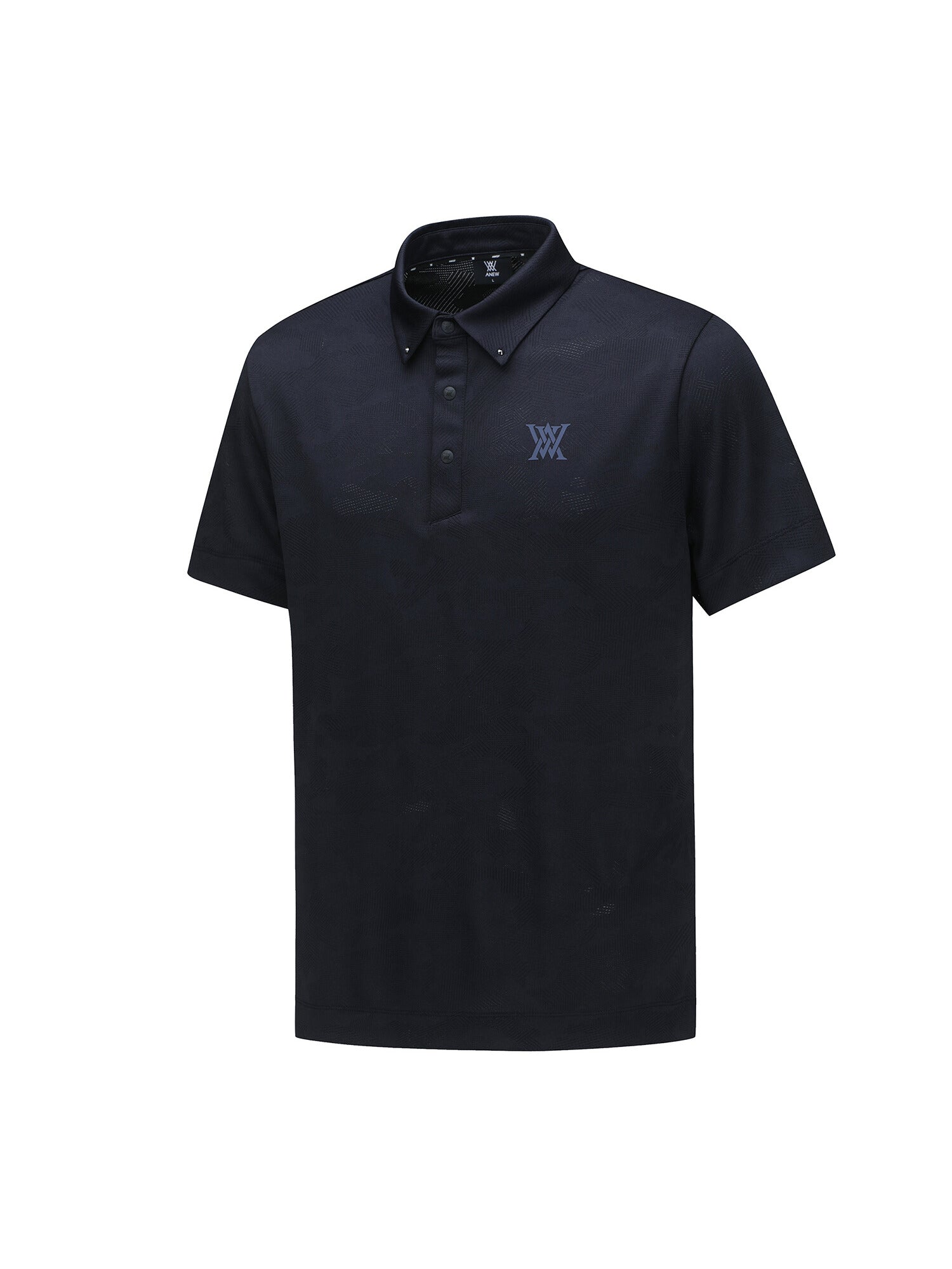 MEN JACQUARD COLLAR SHORT T-SHIRT