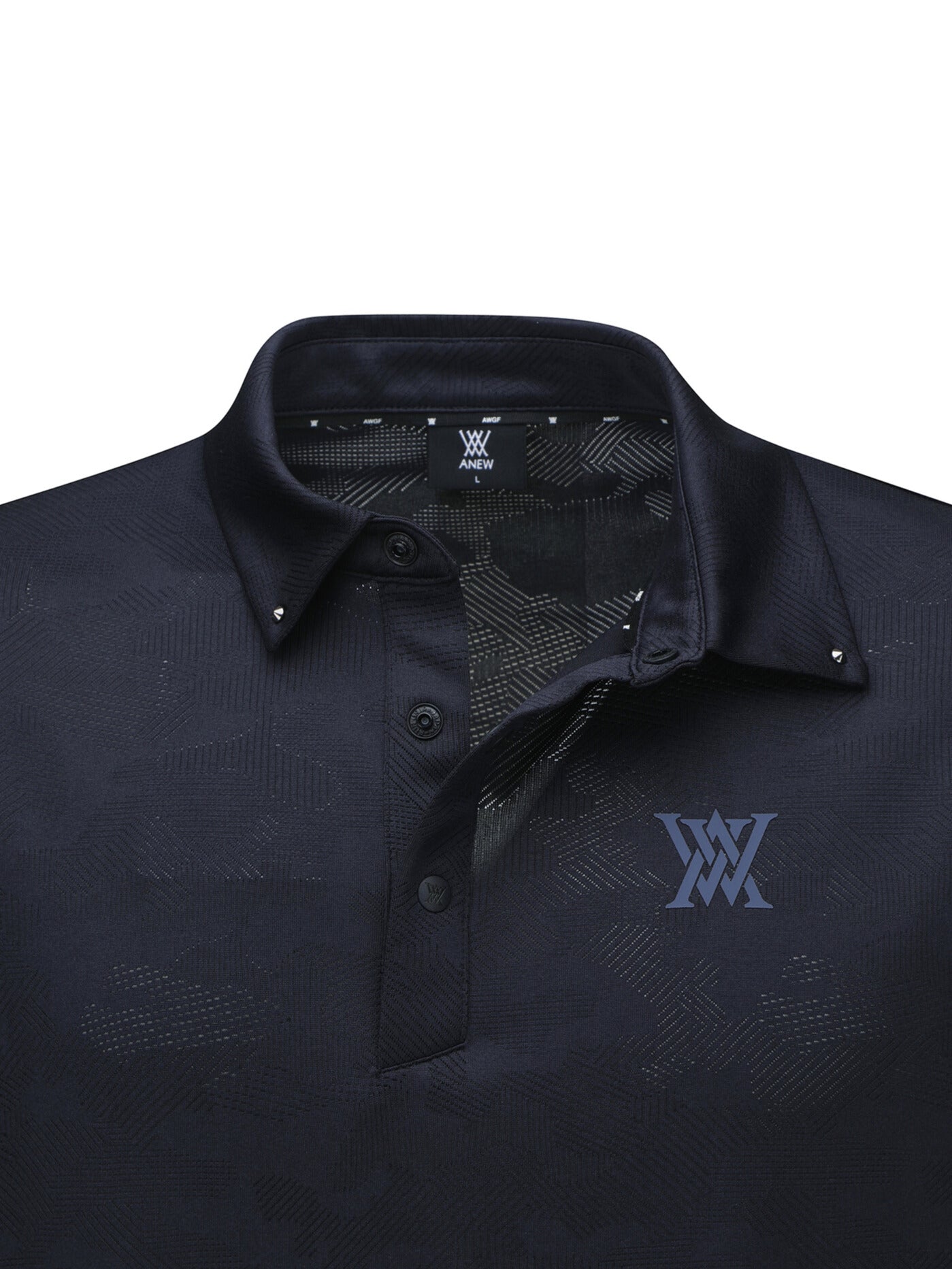 MEN JACQUARD COLLAR SHORT T-SHIRT