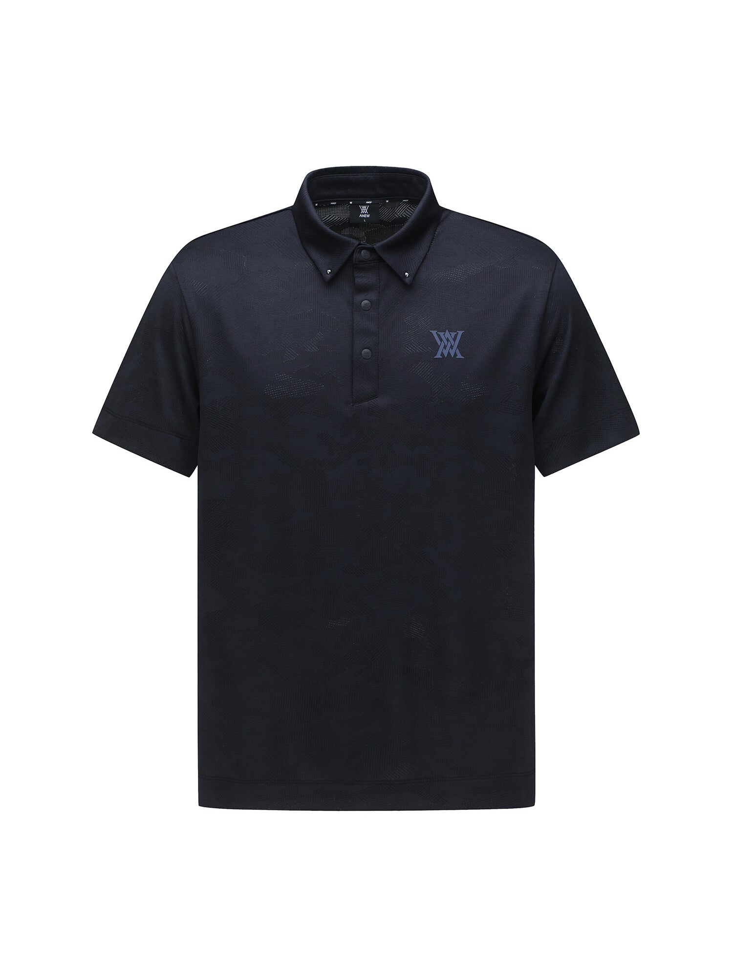 MEN JACQUARD COLLAR SHORT T-SHIRT