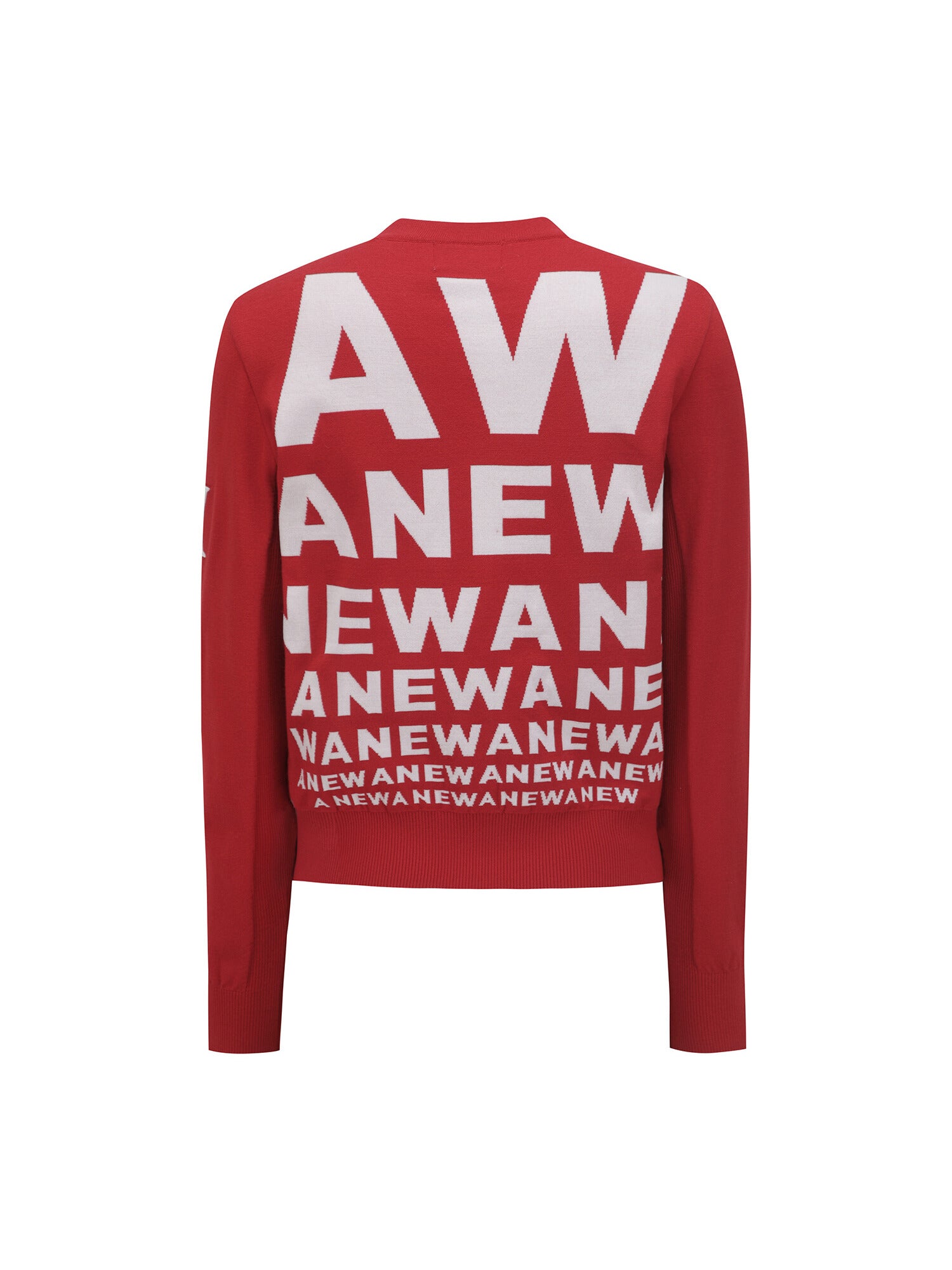 WOMEN SP LOGO PATTERN KNIT CARDIGAN