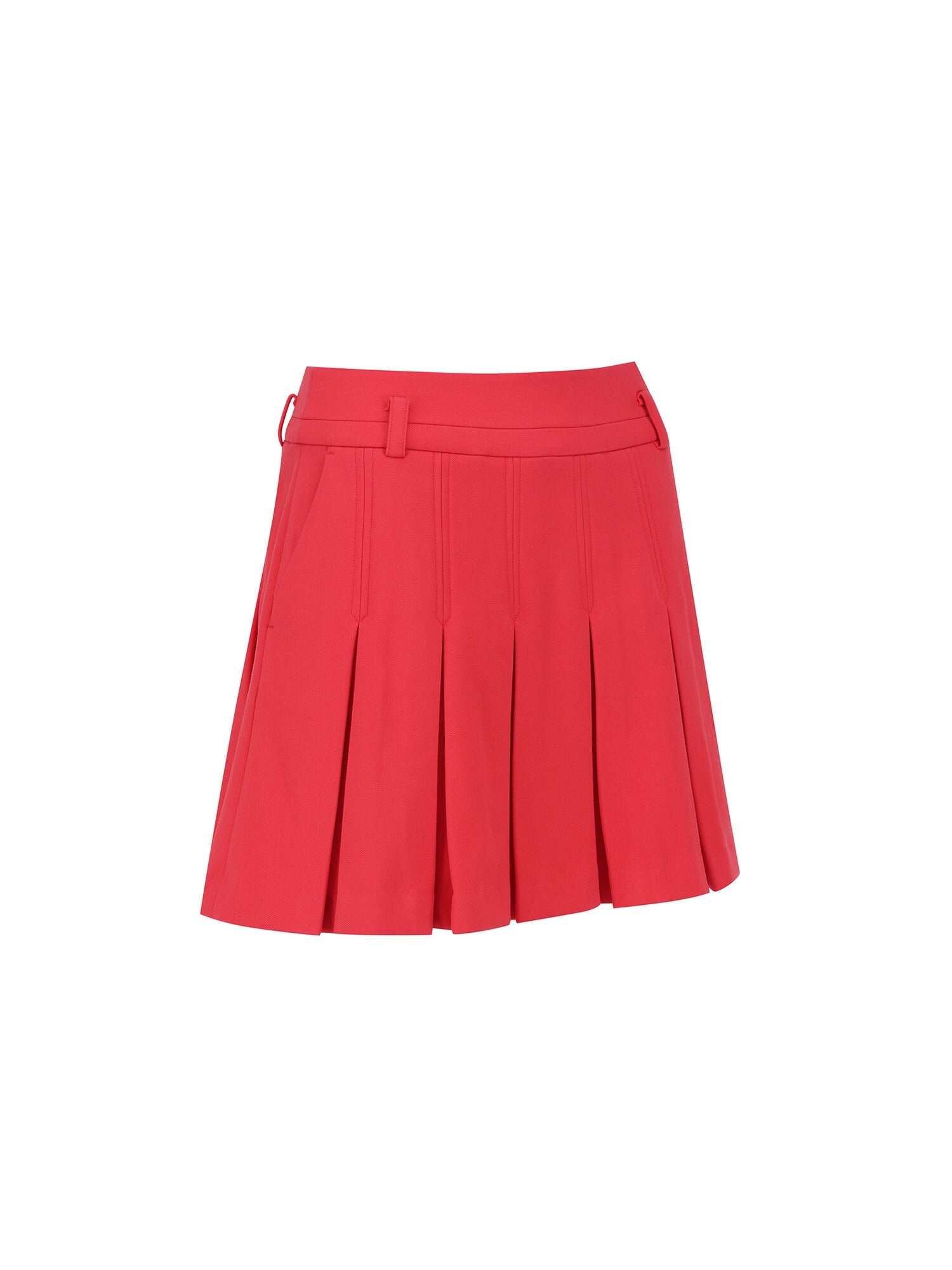 WOMEN WI BRUSHED FLEECE PLEATED SKIRT