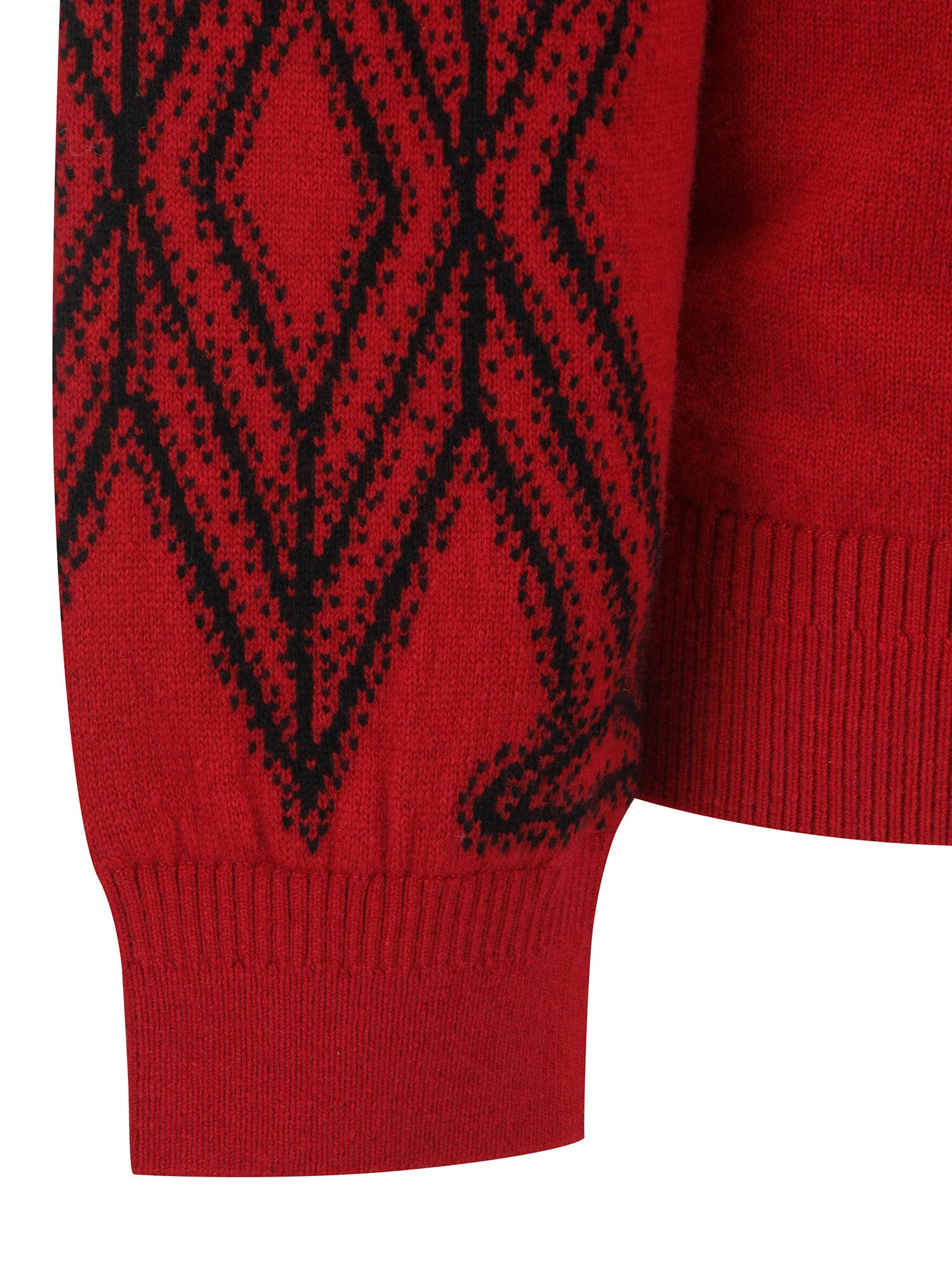 MEN WI FUZZY LOGO POINT SWEATER