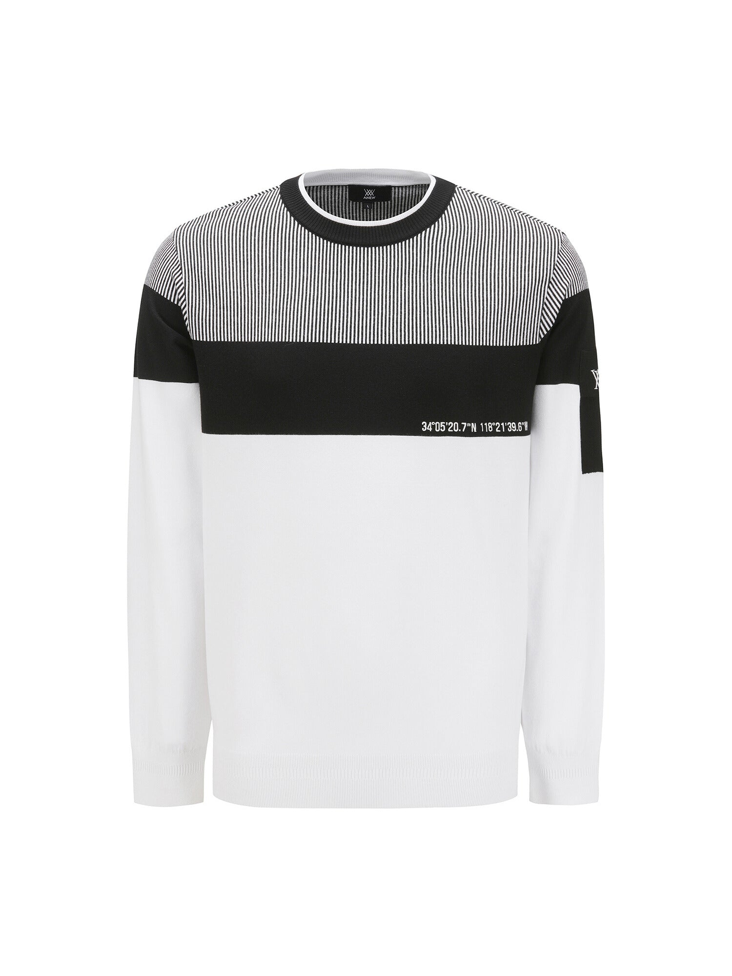 MEN SP STRIPE BLOCK SWEATER
