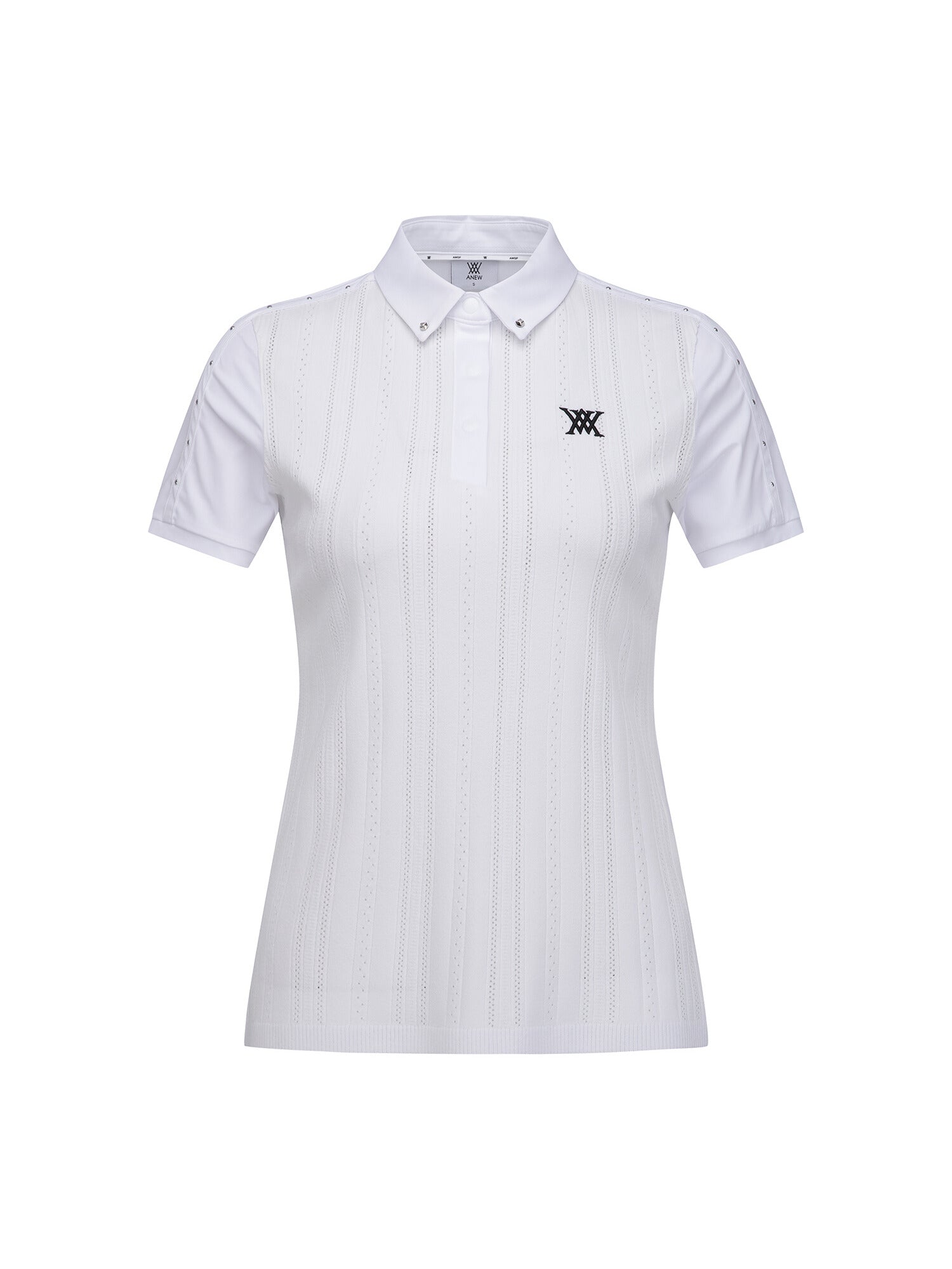 WOMEN SM TEXTURED HYBRID SHORT T-SHIRT