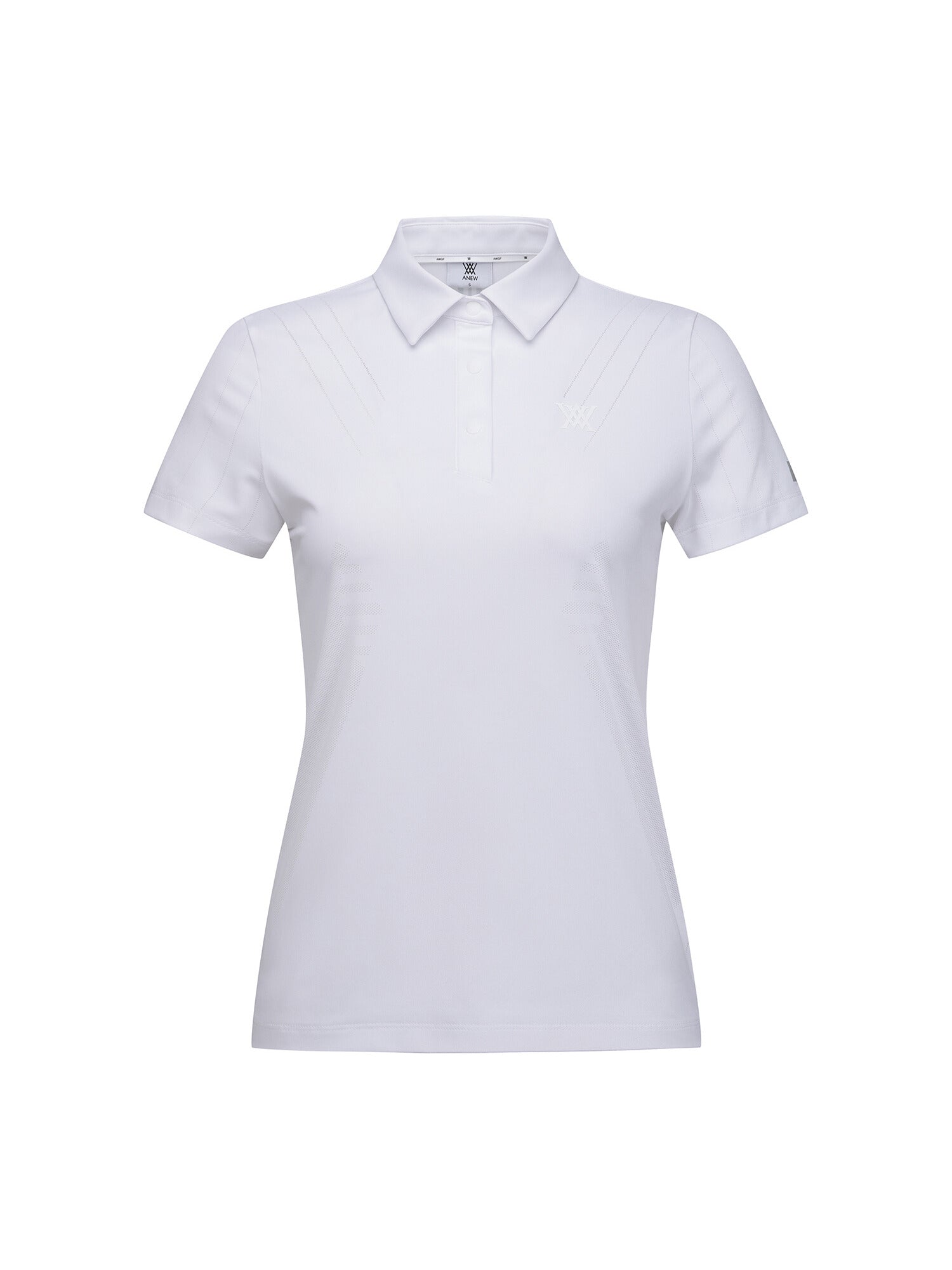 WOMEN SM BLACK FINISH JACQUARD SHORT T-SHIRT