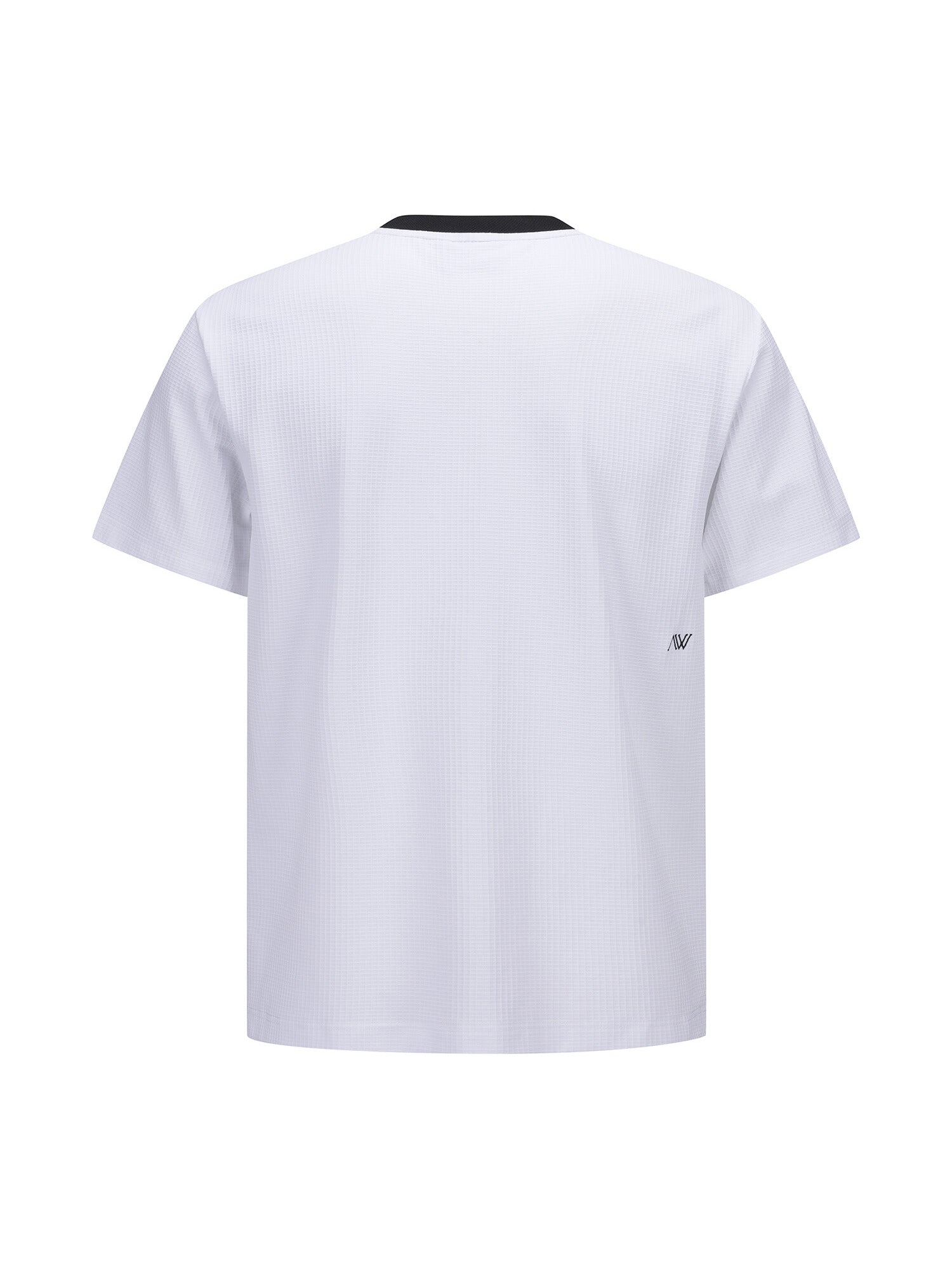MEN SUQARE LIP CREW NECK SHORT T-SHIRT