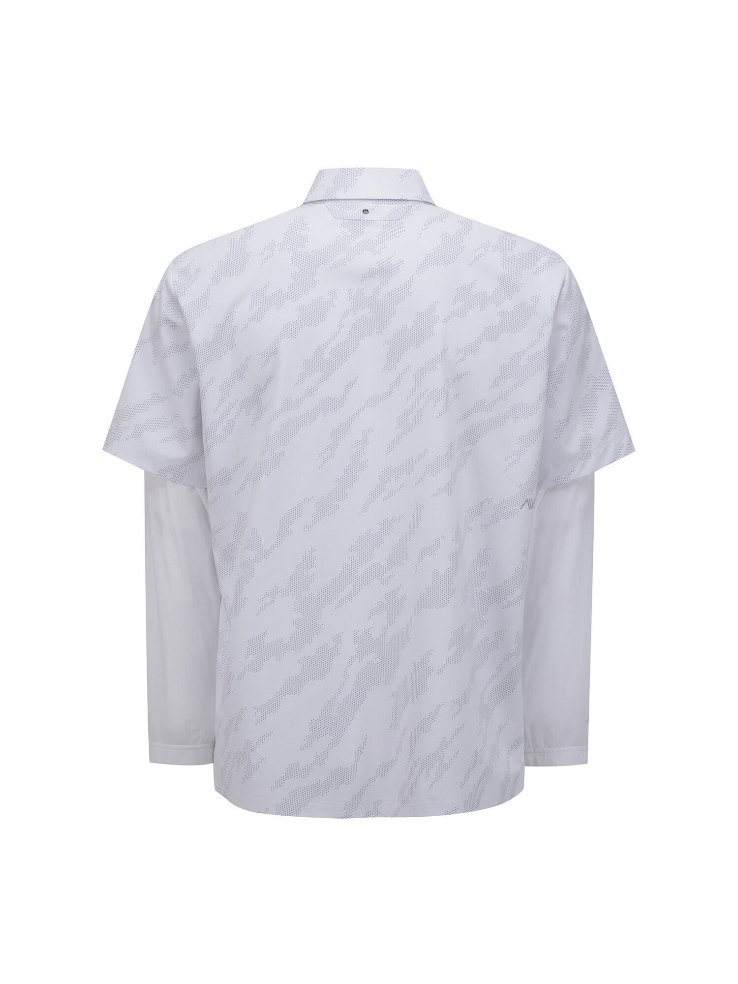 MEN SP LAYERED PATTERN LONG T-SHIRT
