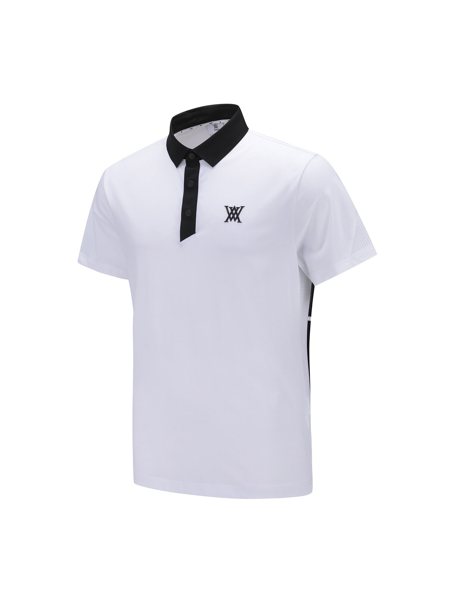 MEN BACK FABRIC BLOCK SHORT T-SHIRT