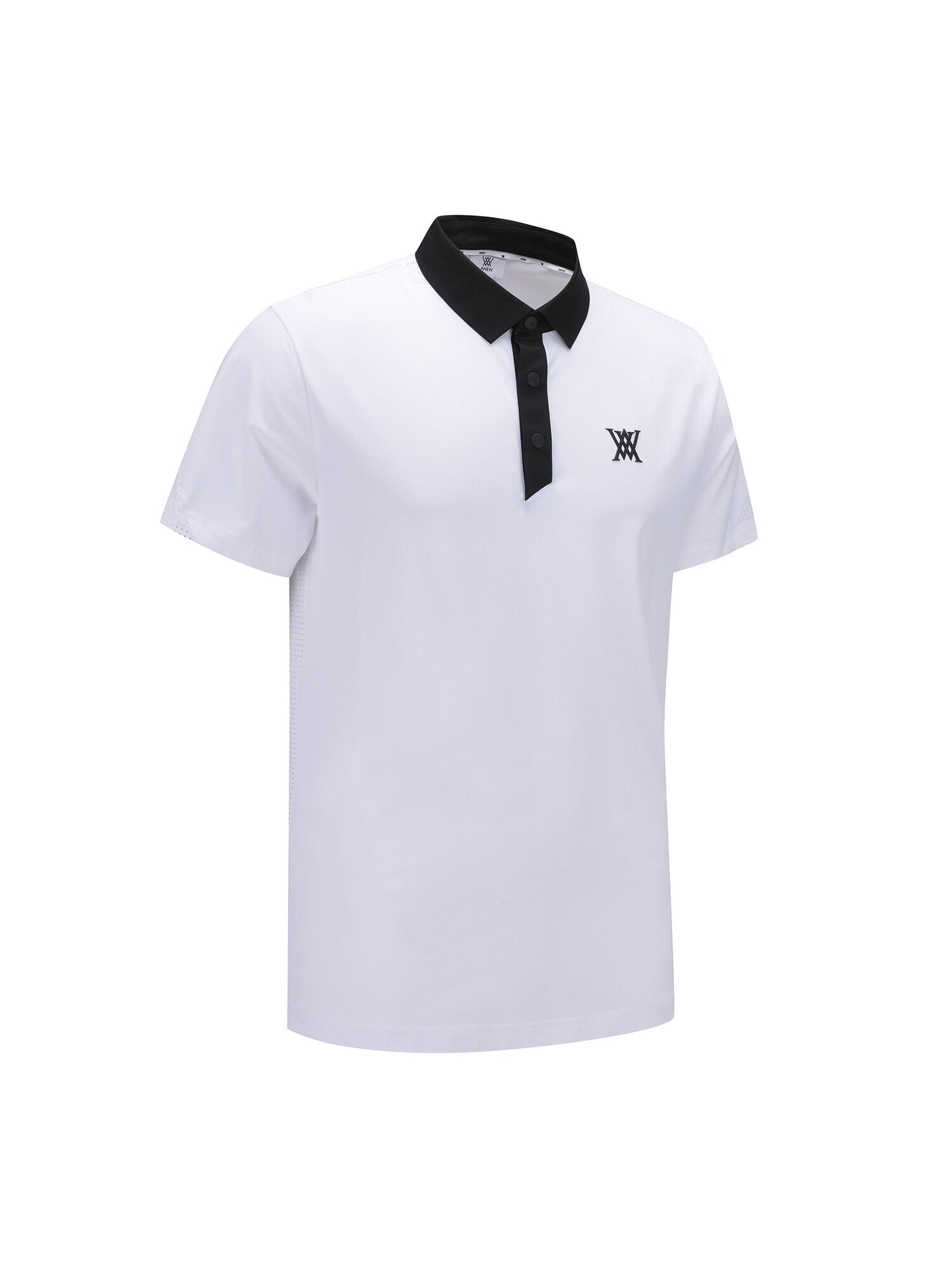MEN BACK FABRIC BLOCK SHORT T-SHIRT