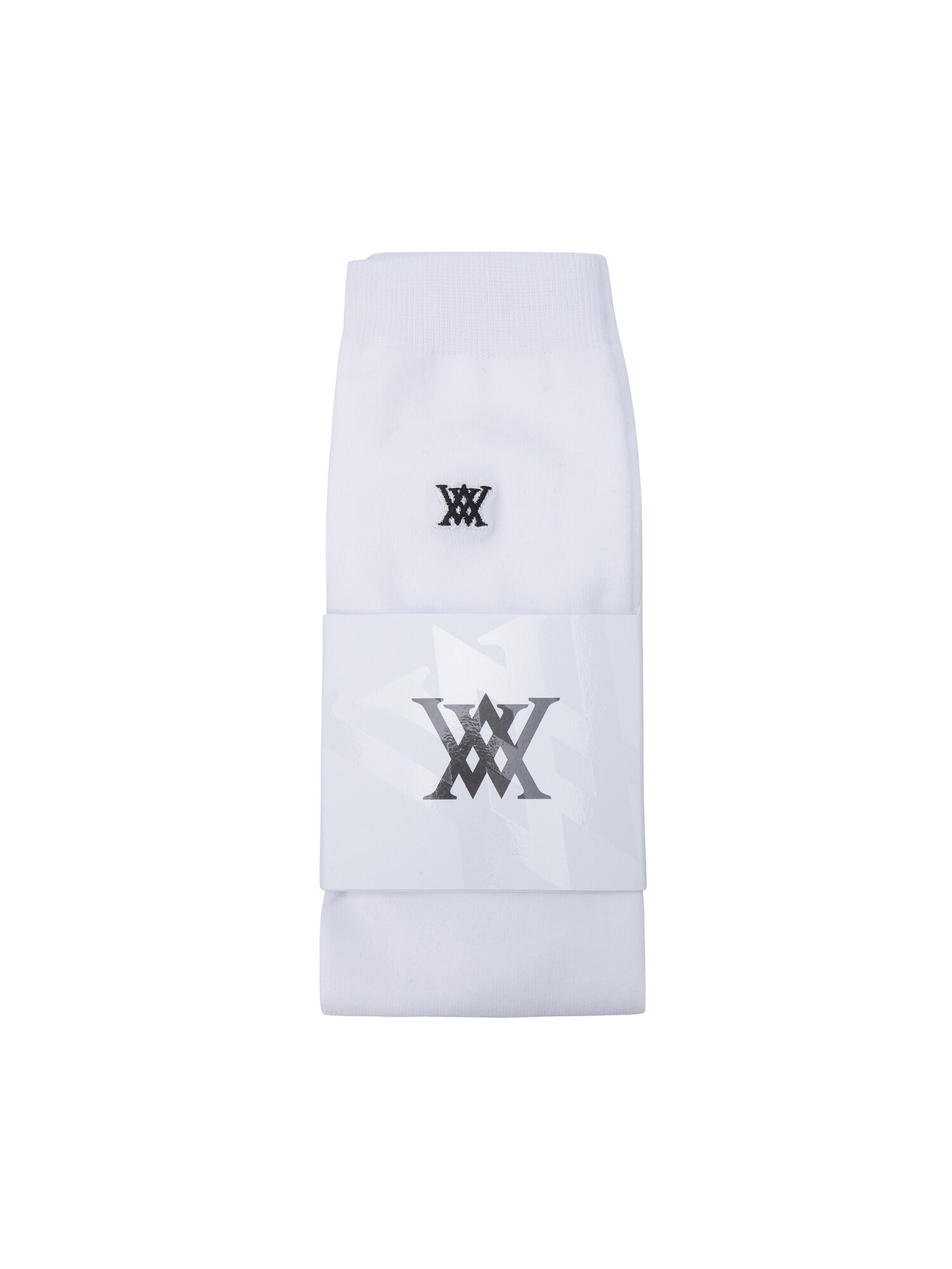 WOMEN SEE-THROUGH LOGO KNEE SOCKS