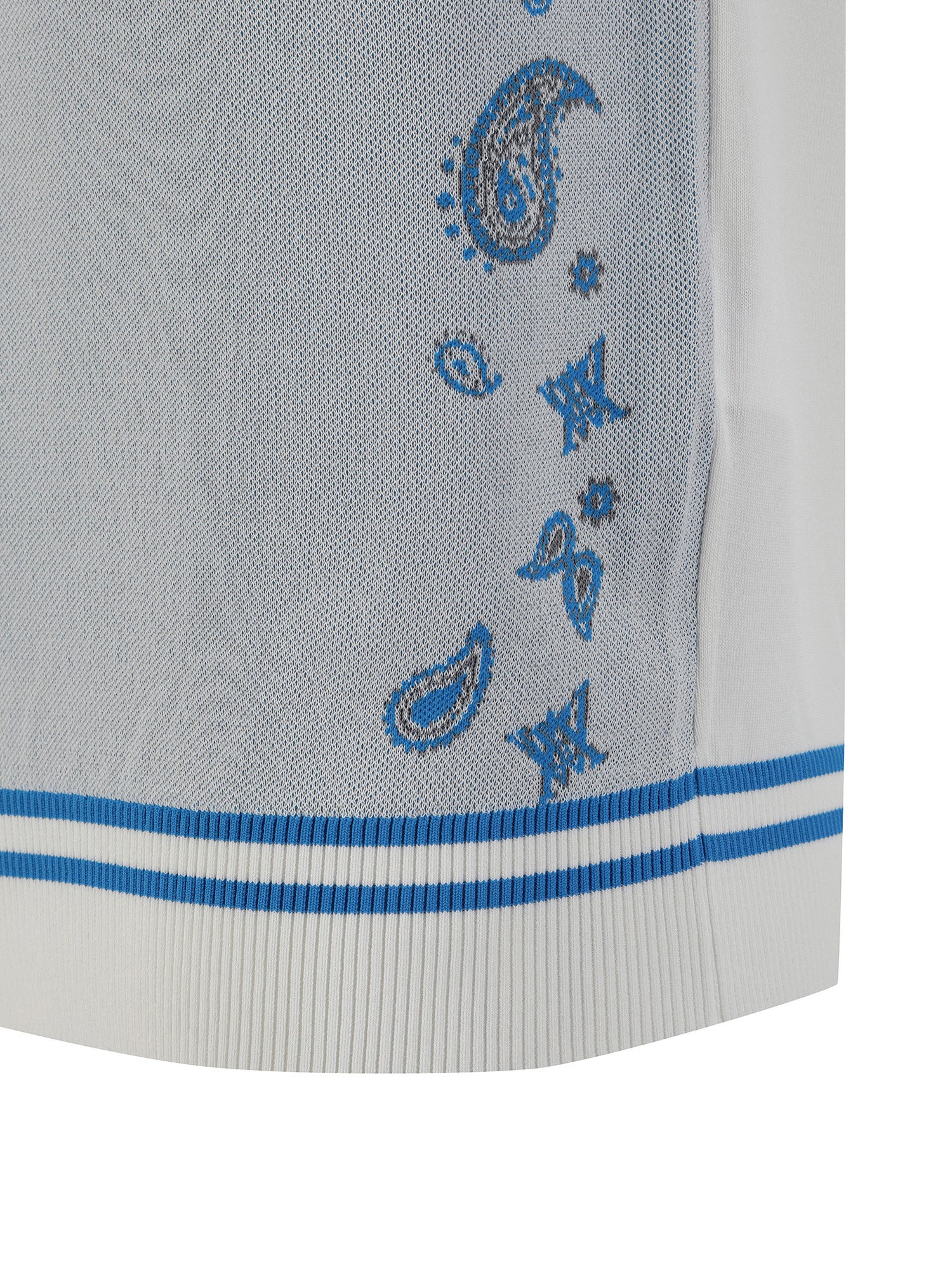 MEN PAISLEY SHORT SLEEVE SWEATER