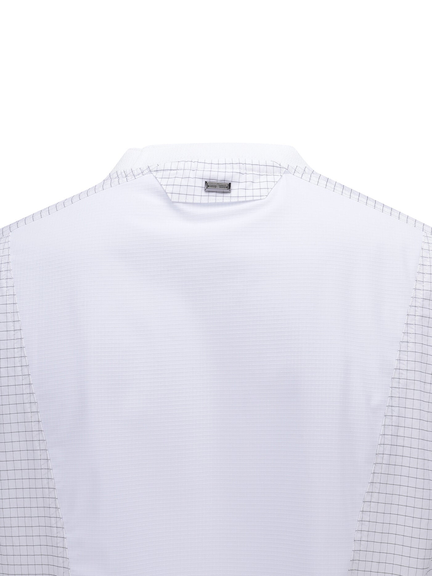 MEN WOOVEN SLEEVE CREW NECK