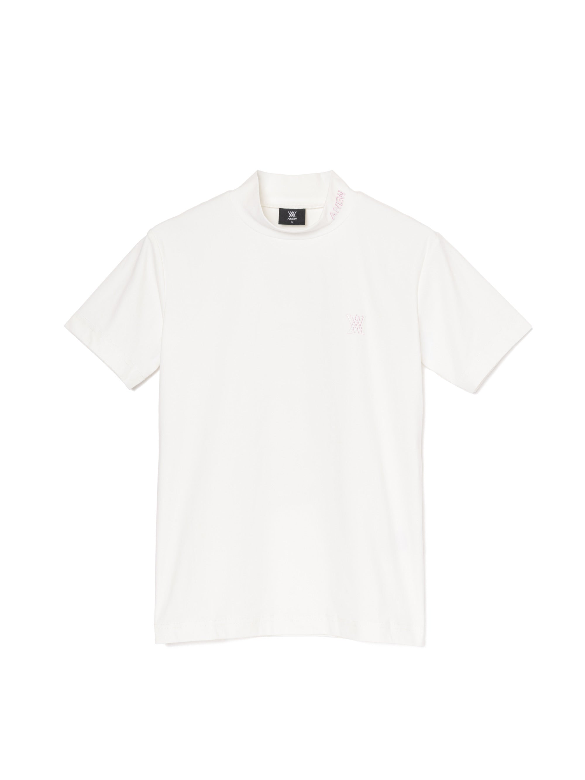 WOMEN SHORT SLEEVE MOCK NECK SHIRT JAPAN LIMITED