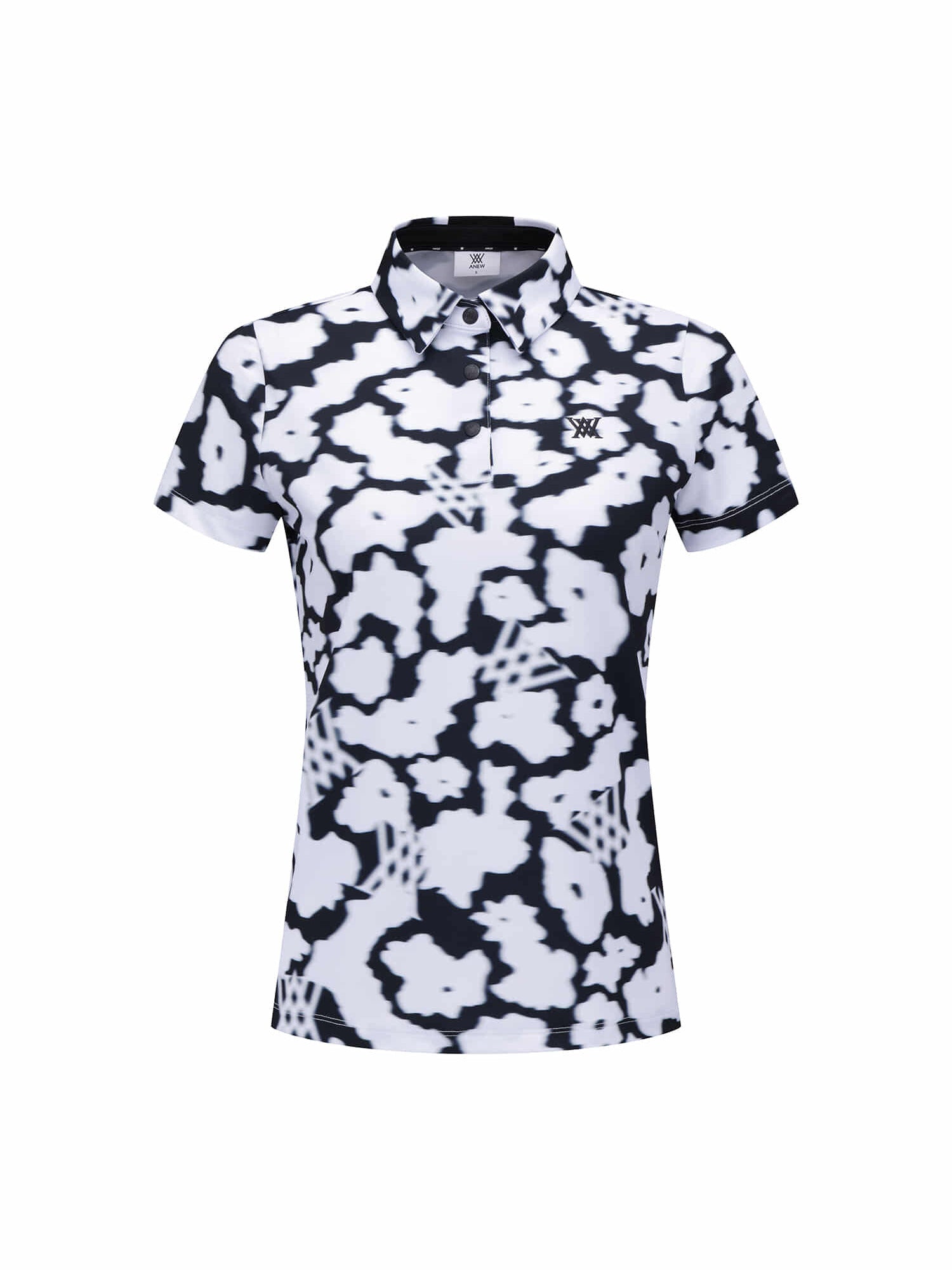 WOMEN FA FLOWER PATTERN SHORT T-SHIRT